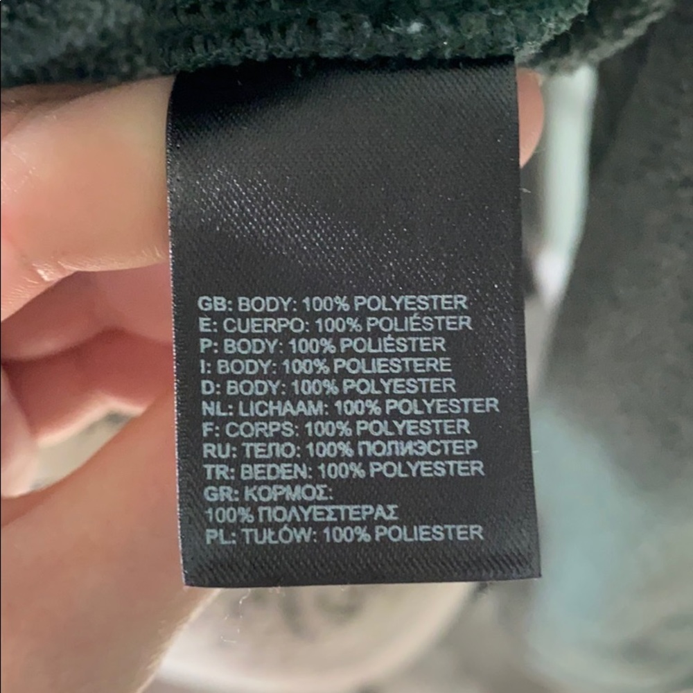 Dark Green North Face Pull Over - image 8